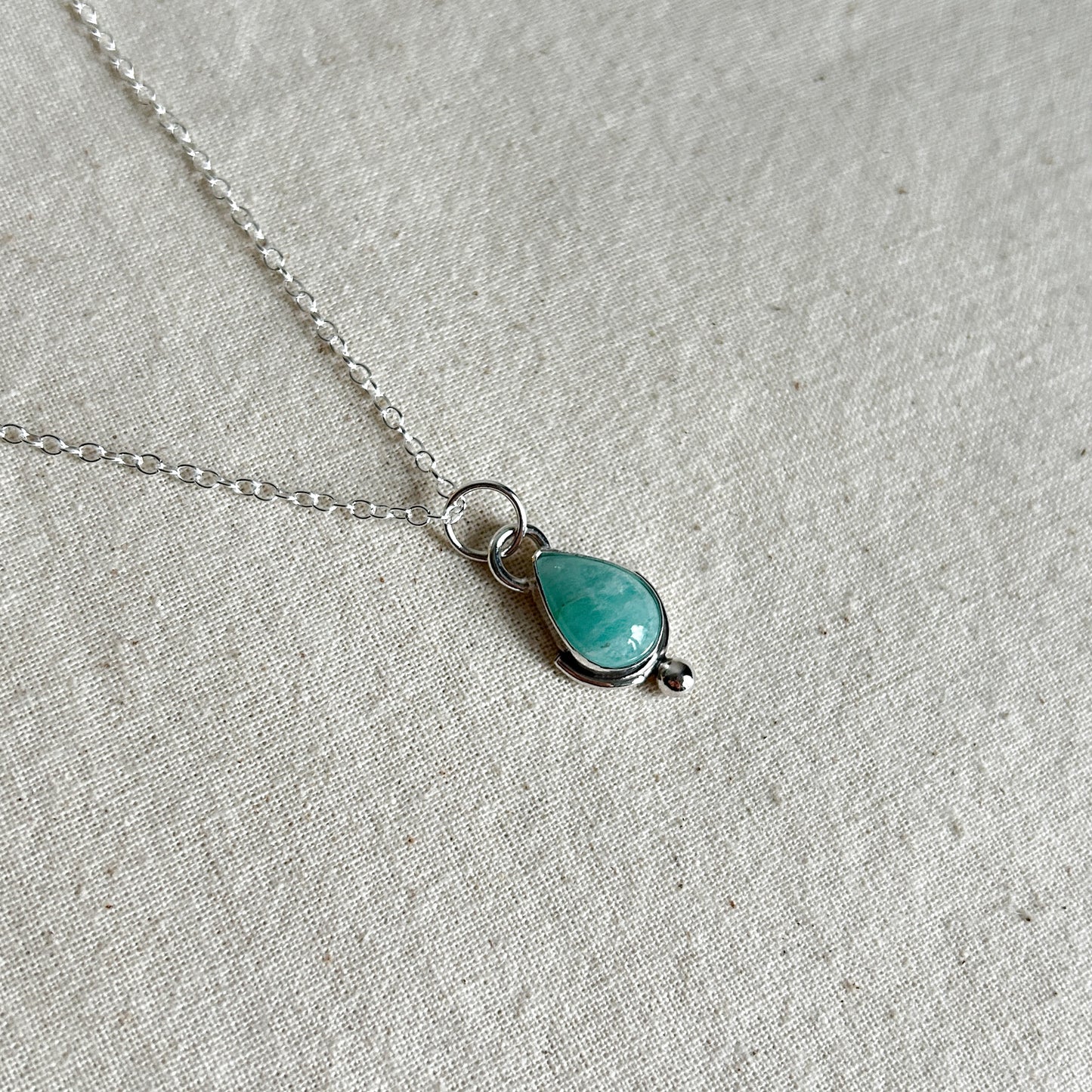 Teardrop Amazonite Pendant