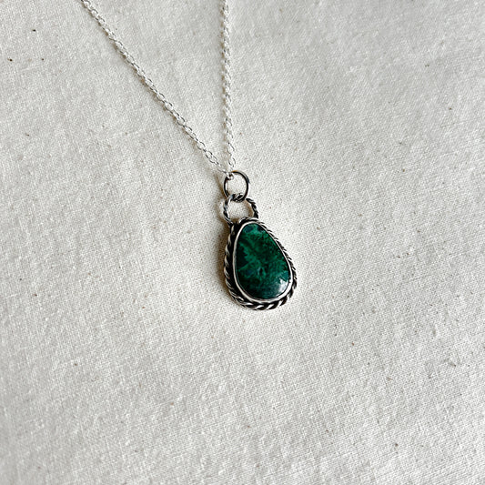 Chrysocolla Malachite Pendant