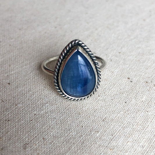 Kyanite Teardrop Ring