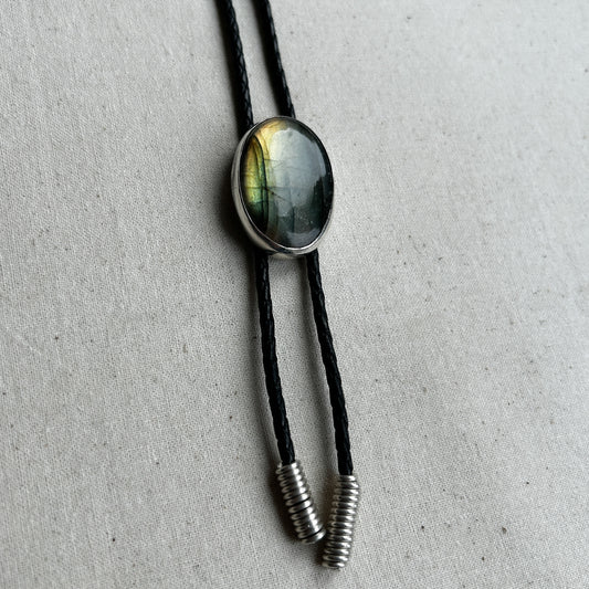 Labradorite Bolo Tie