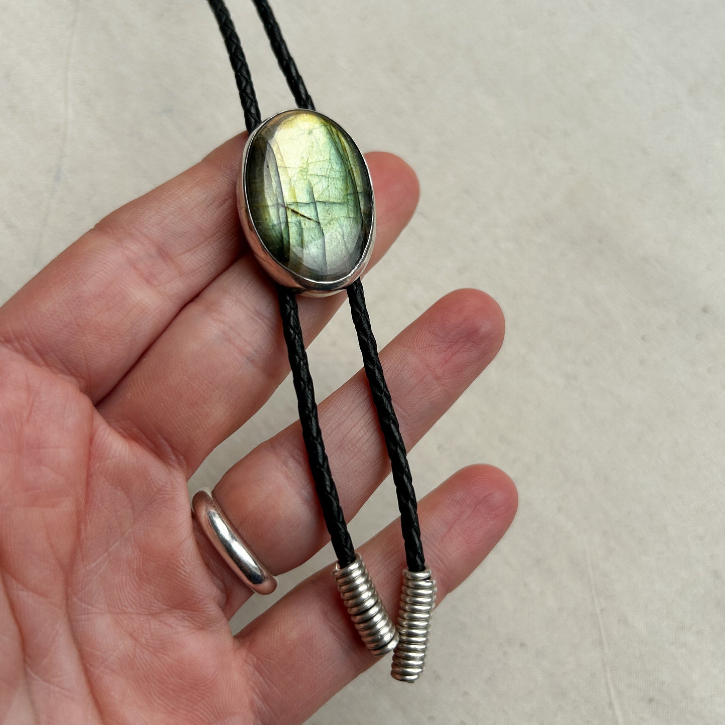 Labradorite Bolo Tie