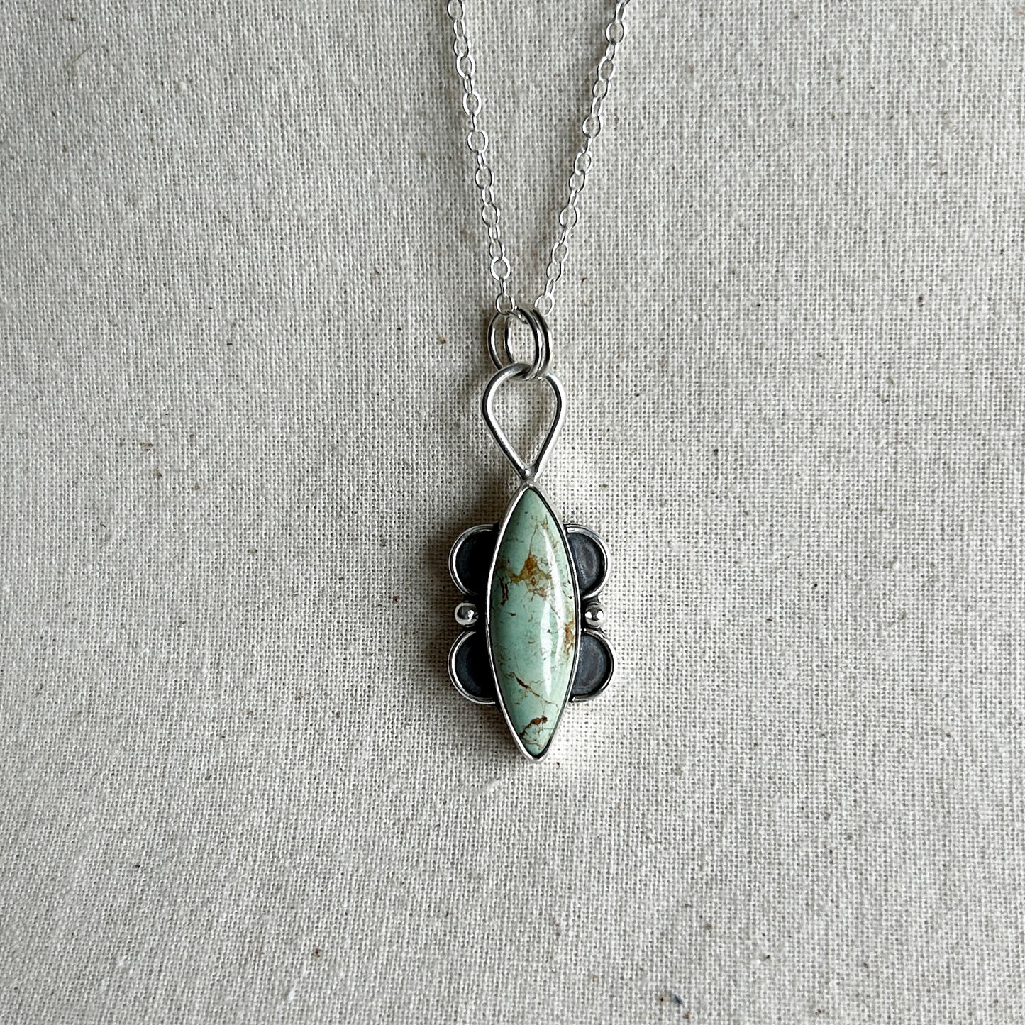 Silver Variscite Pendant