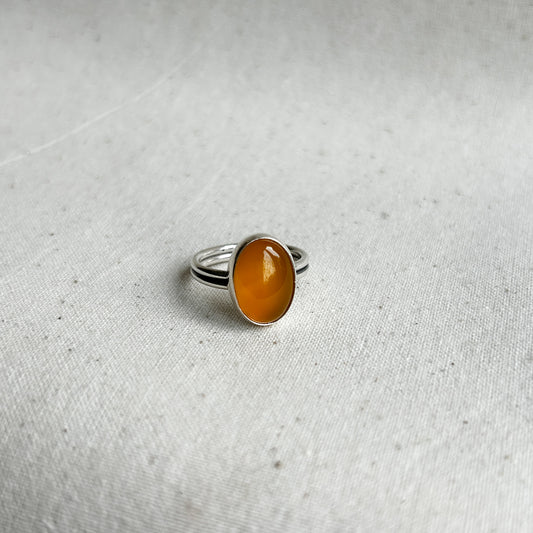 Yellow Chalcedony Ring