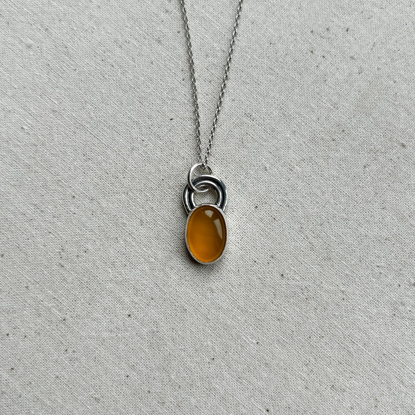 Yellow Chalcedony Pendant