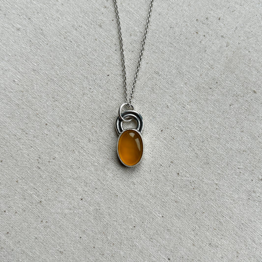 Yellow Chalcedony Pendant