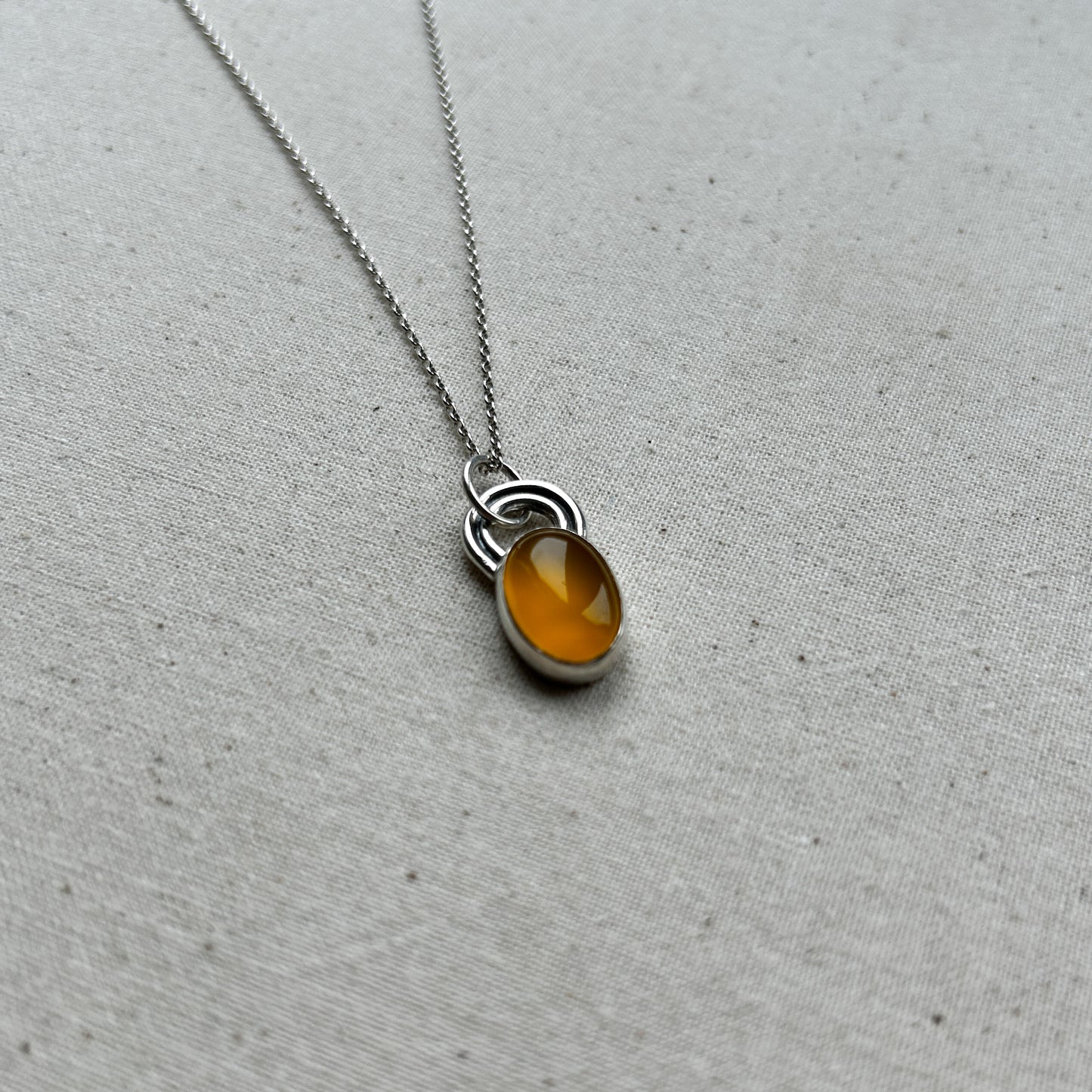 Yellow Chalcedony Pendant