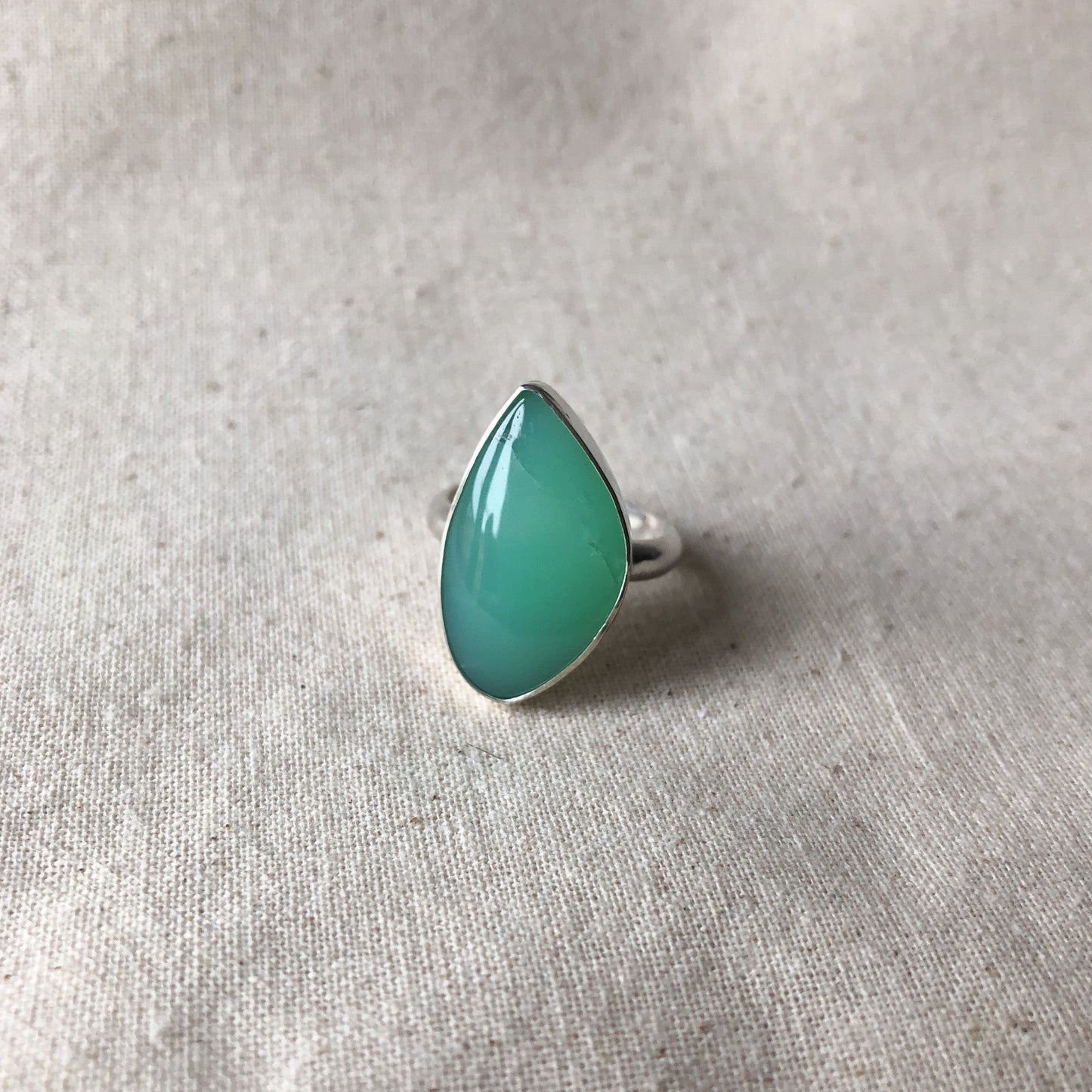 Chrysoprase Statement Ring