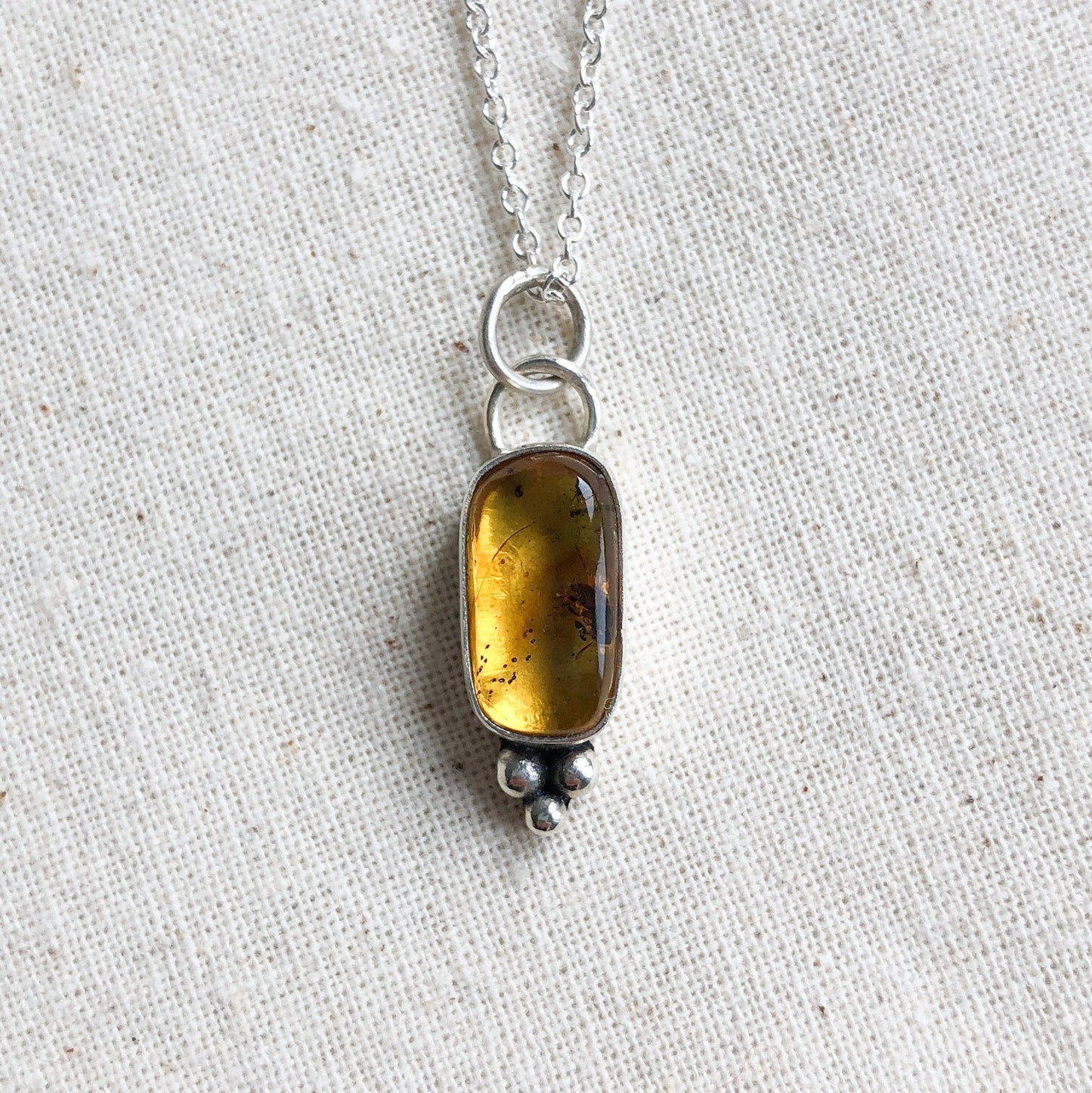 Fossilised Amber Pendant