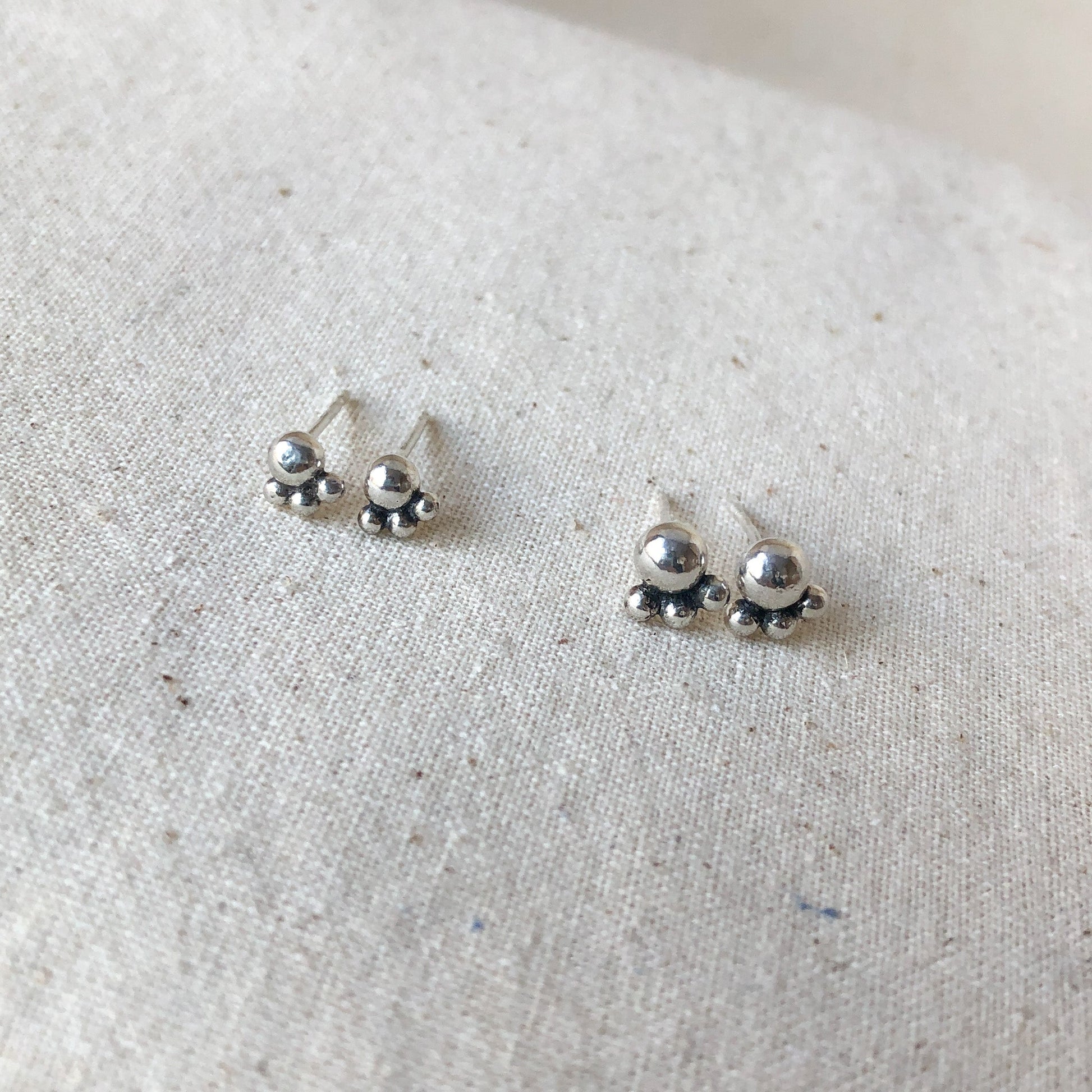 Two Pair of Ball Stud Earrings